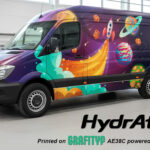 MUTOH and Grafityp validate AQUAFUZE Ink for vehicle wrapping